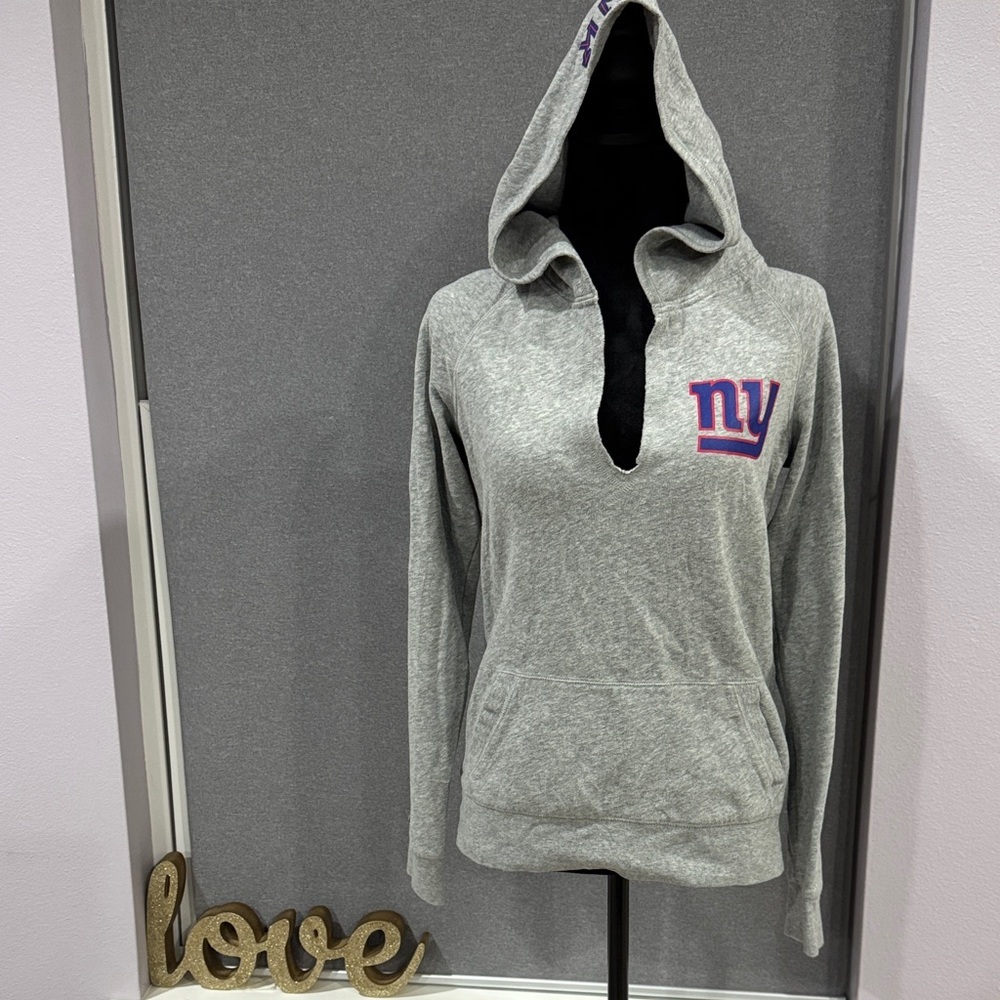 Victoria's Secret Gray Hoodie with Purple Accent